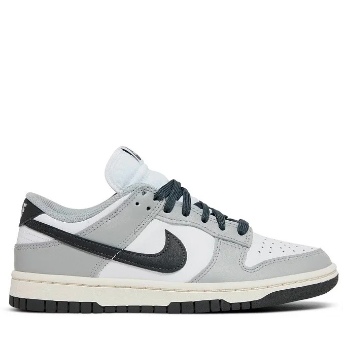 Кроссовки женские Nike Dunk Low White/Iron Grey/Light Smoke Grey
