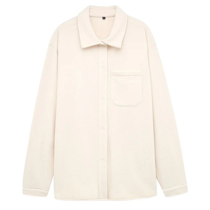 Рубашка флисовая SHU молочная
